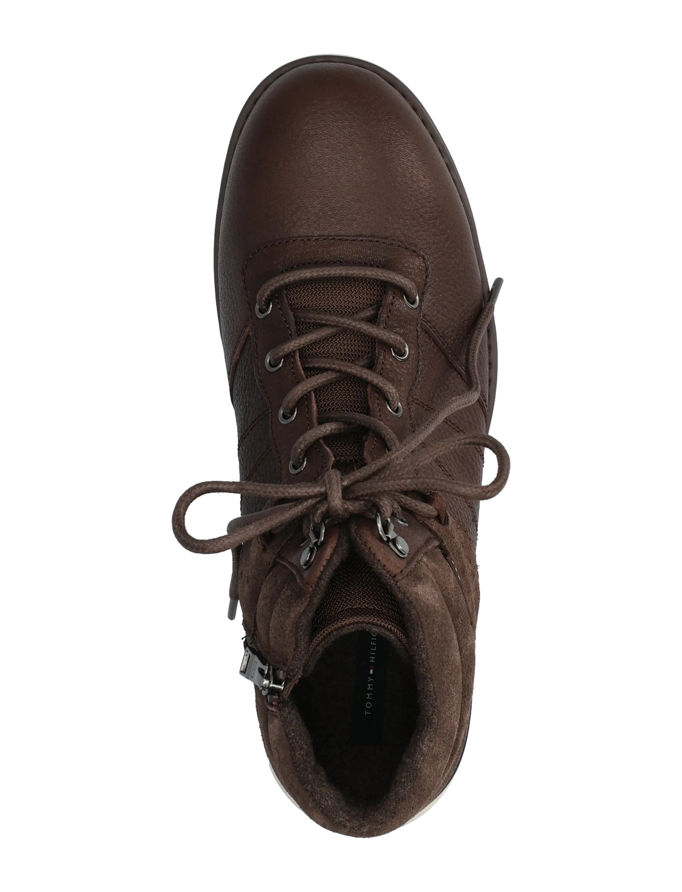 Tommy Hilfiger - CORPORATE OUTDOOR WARM LTH BOOT - snørestøvler - cocoa - 3