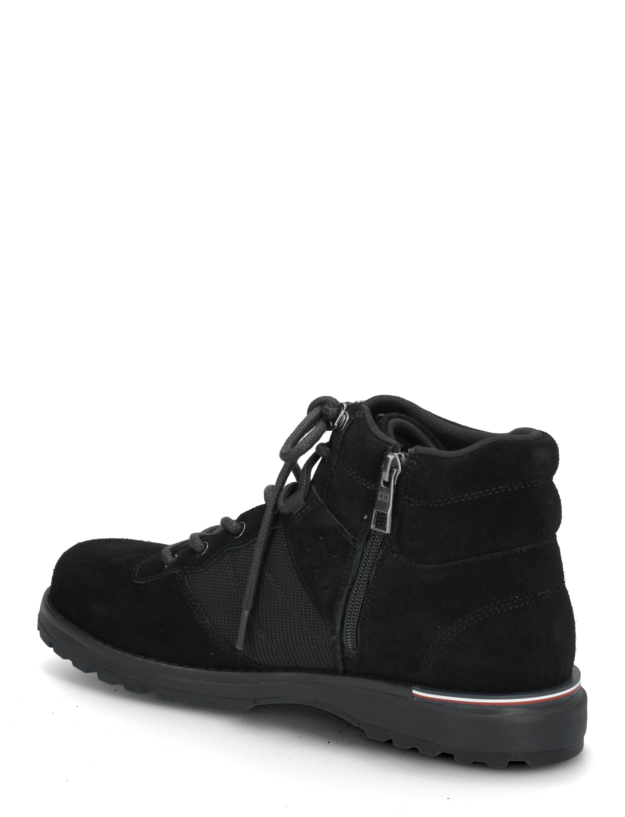 Tommy Hilfiger - CORPORATE OUTDOOR SUEDE BOOT - schnürstiefel - black - 1