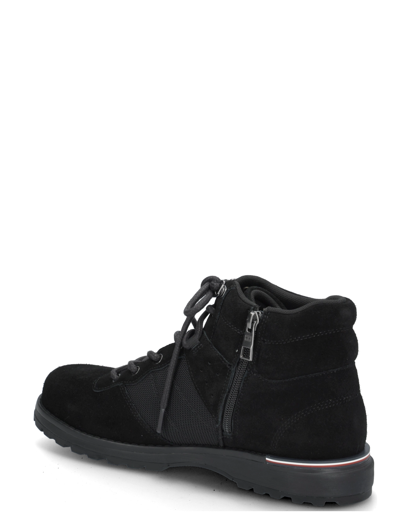 Tommy Hilfiger - CORPORATE OUTDOOR SUEDE BOOT - schnürstiefel - black - 1
