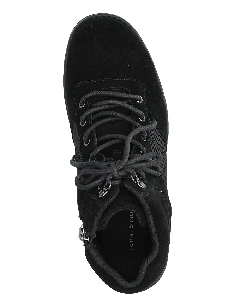 Tommy Hilfiger - CORPORATE OUTDOOR SUEDE BOOT - schnürstiefel - black - 3