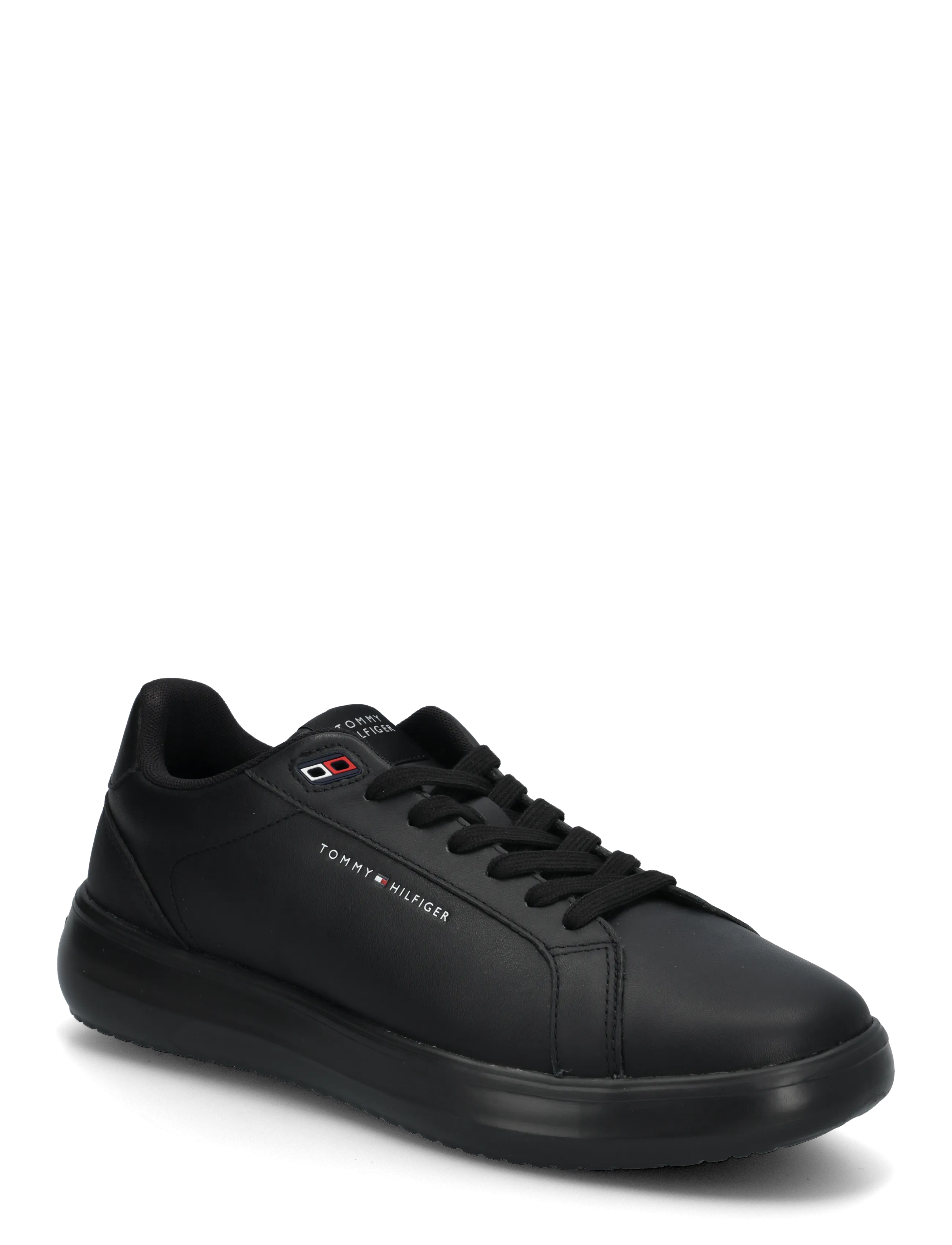 Tommy Hilfiger LIGHT CHUNKY LEATHER SNEAKER - Tommy Hilfiger - TRIPLE BLACK / black