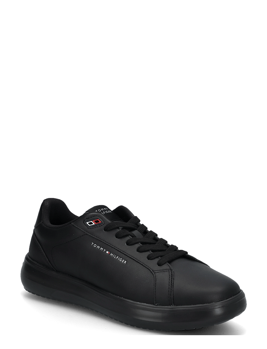 Tommy Hilfiger - LIGHT CHUNKY LEATHER SNEAKER - low tops - triple black - 0