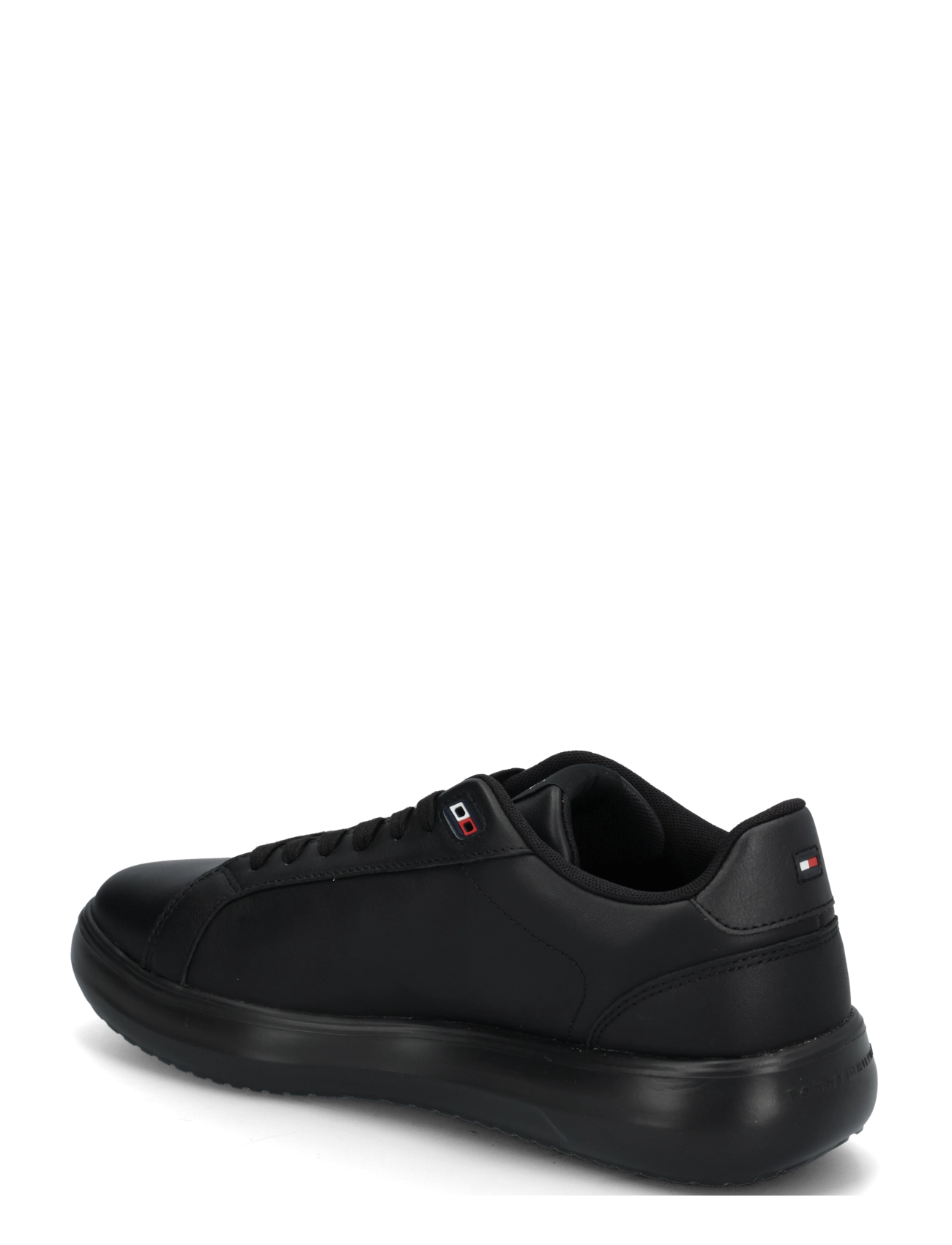 Tommy Hilfiger - LIGHT CHUNKY LEATHER SNEAKER - low tops - triple black - 1