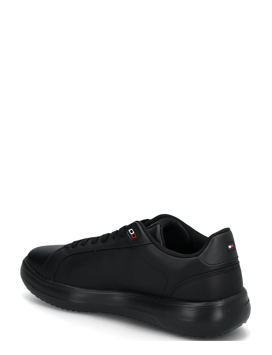 Tommy Hilfiger - LIGHT CHUNKY LEATHER SNEAKER - low tops - triple black - 1