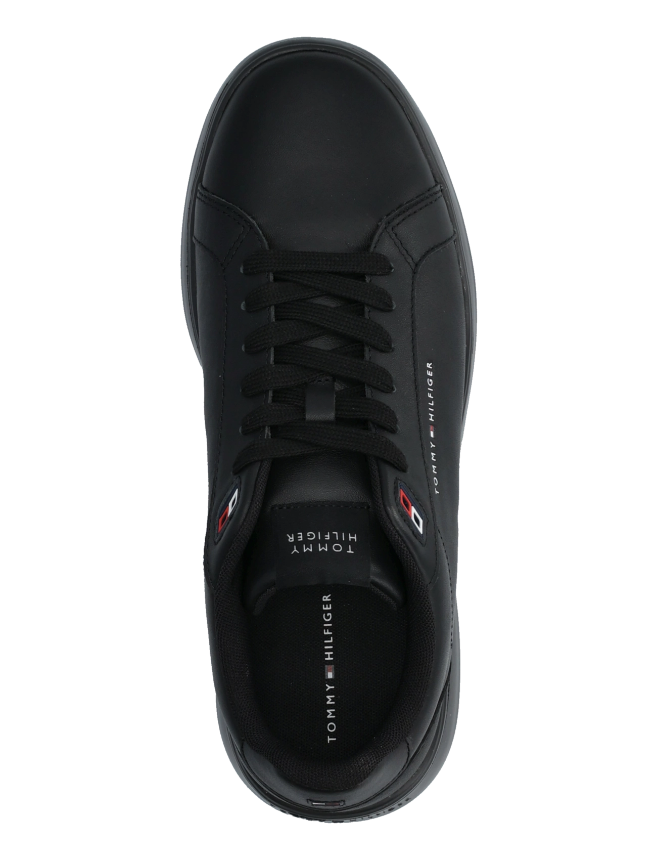 Tommy Hilfiger - LIGHT CHUNKY LEATHER SNEAKER - low tops - triple black - 3