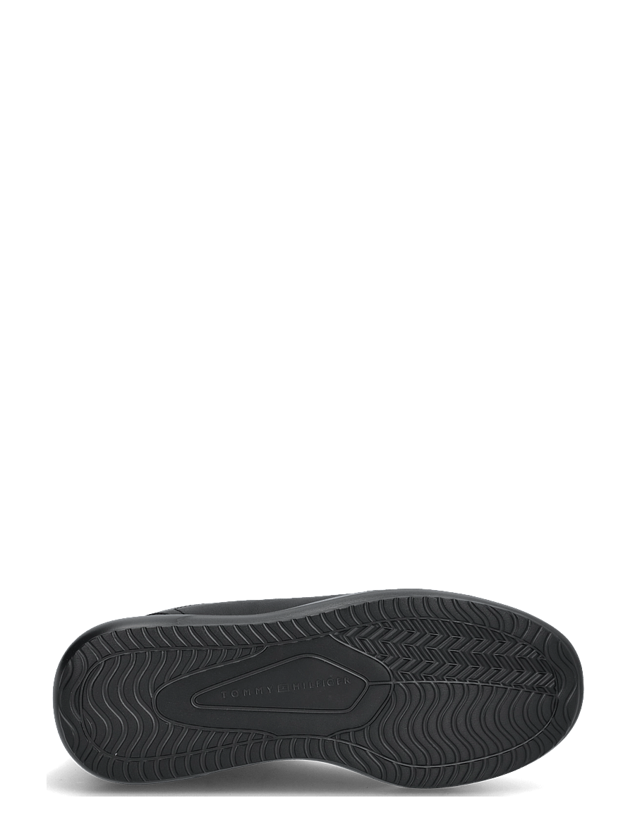 Tommy Hilfiger - LIGHT CHUNKY LEATHER SNEAKER - low tops - triple black - 4