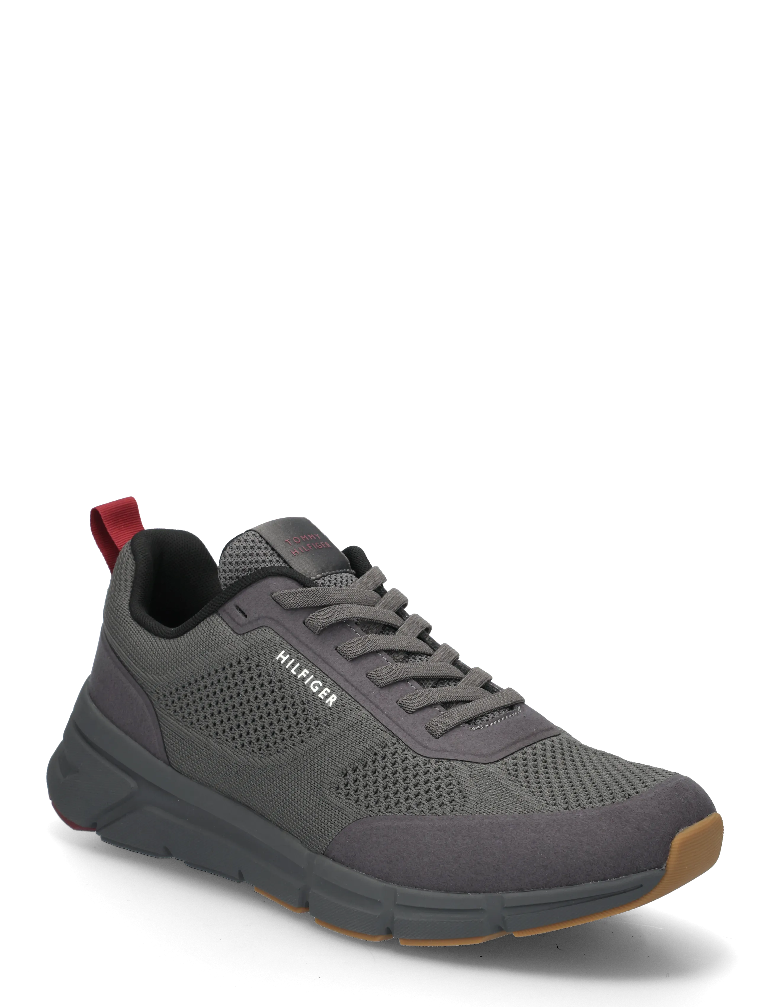 Tommy Hilfiger LIGHT KNITTED HILFIGER RUNNER - Sneakers - DARK ASH / grey