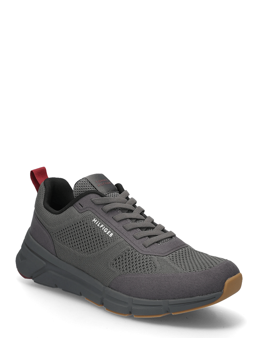 Tommy Hilfiger - LIGHT KNITTED HILFIGER RUNNER - shoppa efter tillfälle - dark ash - 0