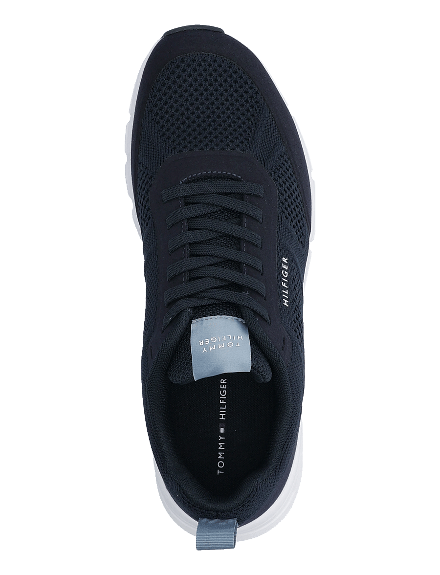 Tommy Hilfiger - LIGHT KNITTED HILFIGER RUNNER - low-top sneaker - navy blue - 3