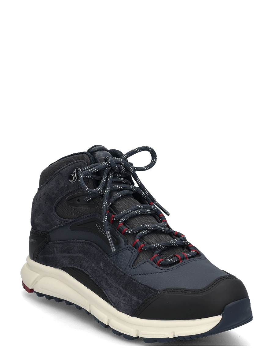 Tommy Hilfiger - HILFIGER WP MIX CHUKKA RUNNER - chukka boots - navy blue - 0
