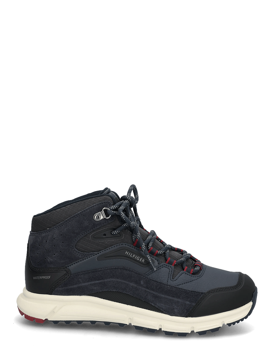 Tommy Hilfiger - HILFIGER WP MIX CHUKKA RUNNER - chukka boots - navy blue - 2