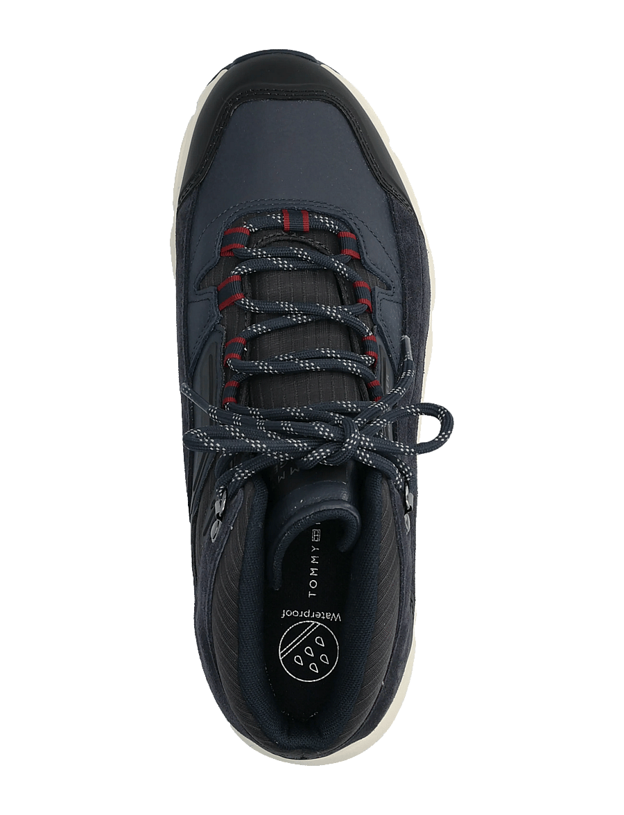 Tommy Hilfiger - HILFIGER WP MIX CHUKKA RUNNER - chukka boots - navy blue - 3