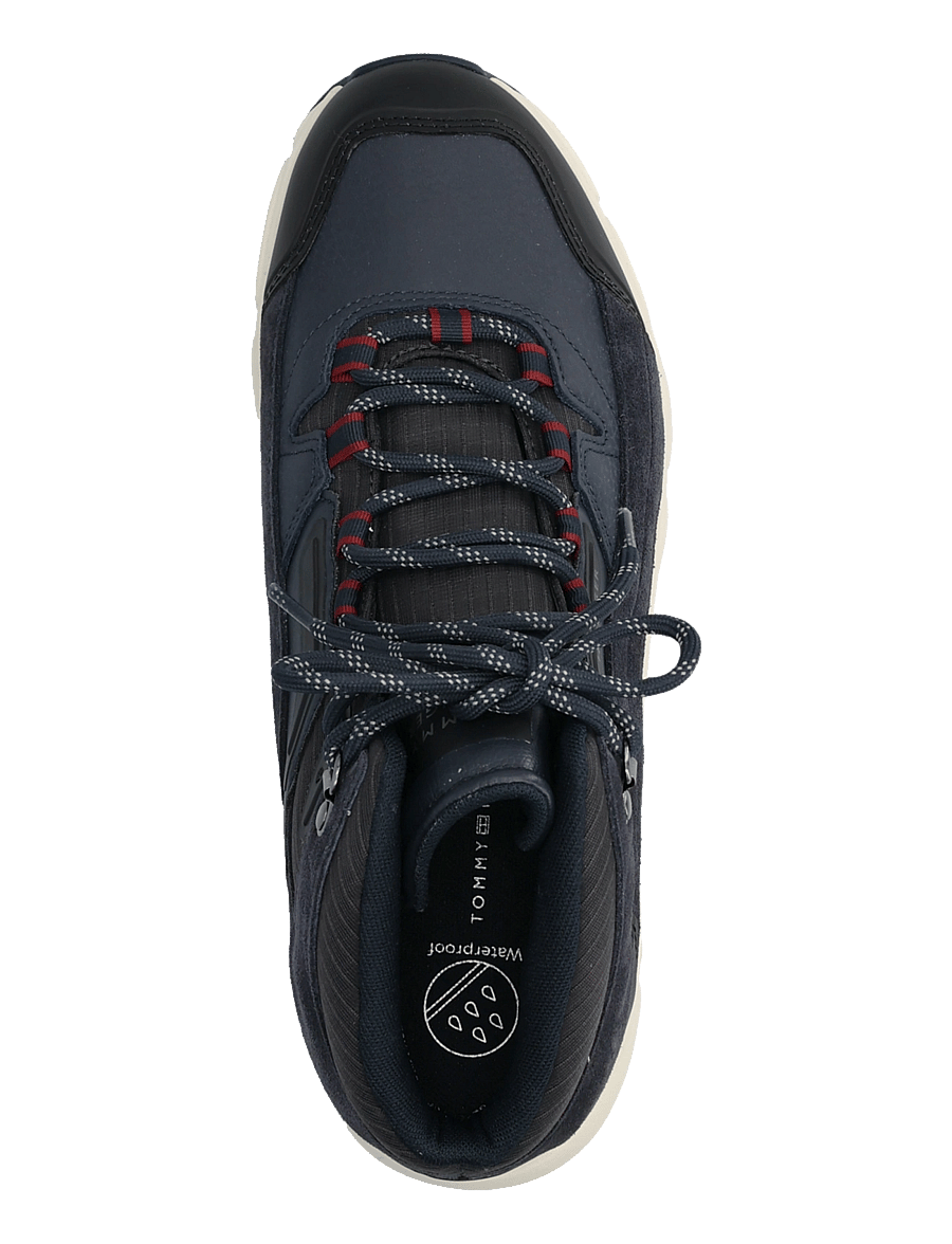 Tommy Hilfiger - HILFIGER WP MIX CHUKKA RUNNER - chukka boots - navy blue - 3