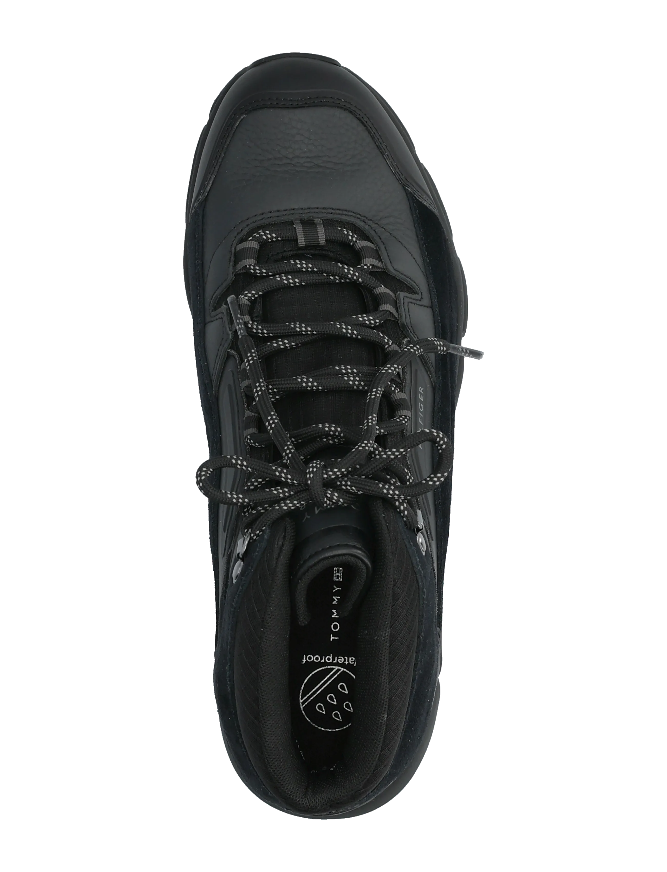 Tommy Hilfiger - HILFIGER WP MIX CHUKKA RUNNER - chukka boots - triple black - 3