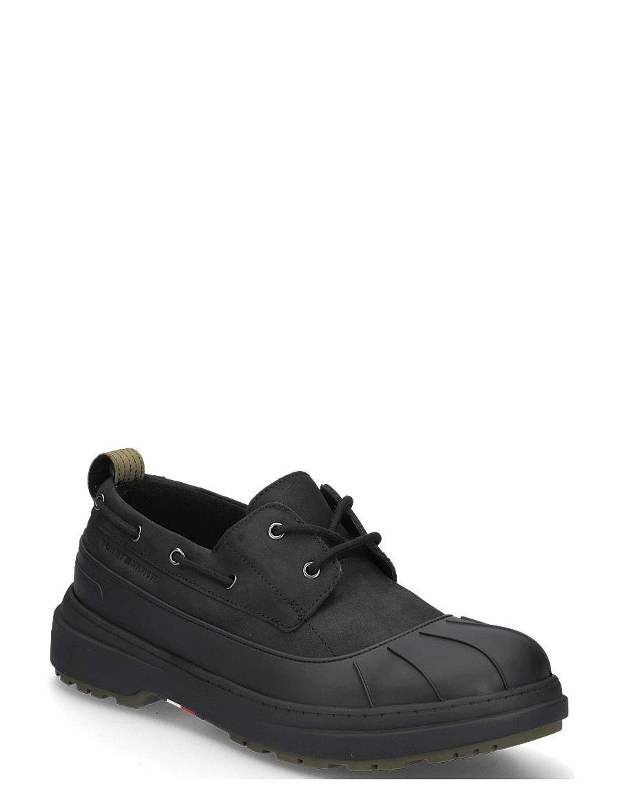 Tommy Hilfiger - OUTDOOR RUBBER LTH SHOE WPM - osta olukorra järgi - black - 0