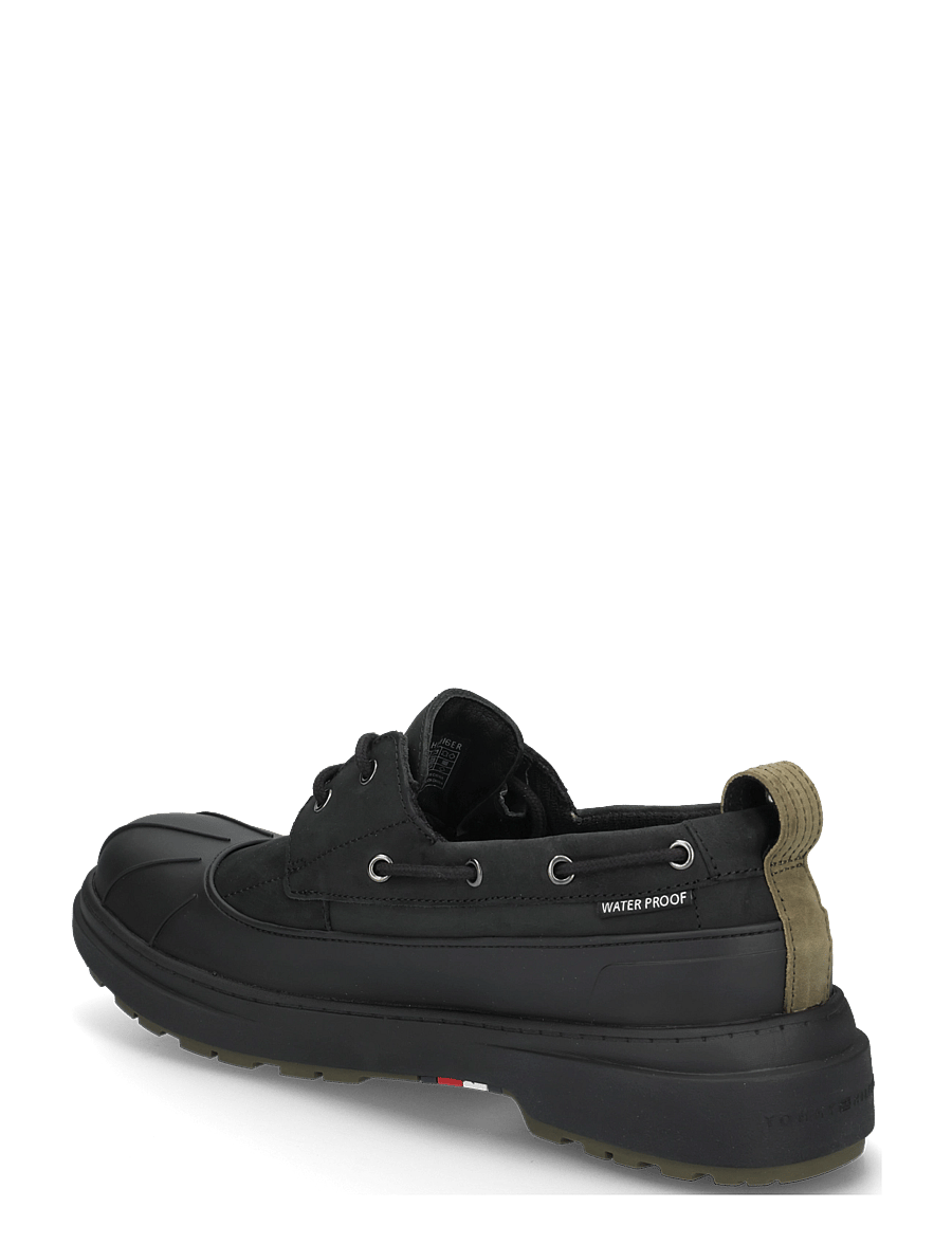 Tommy Hilfiger - OUTDOOR RUBBER LTH SHOE WPM - osta olukorra järgi - black - 1