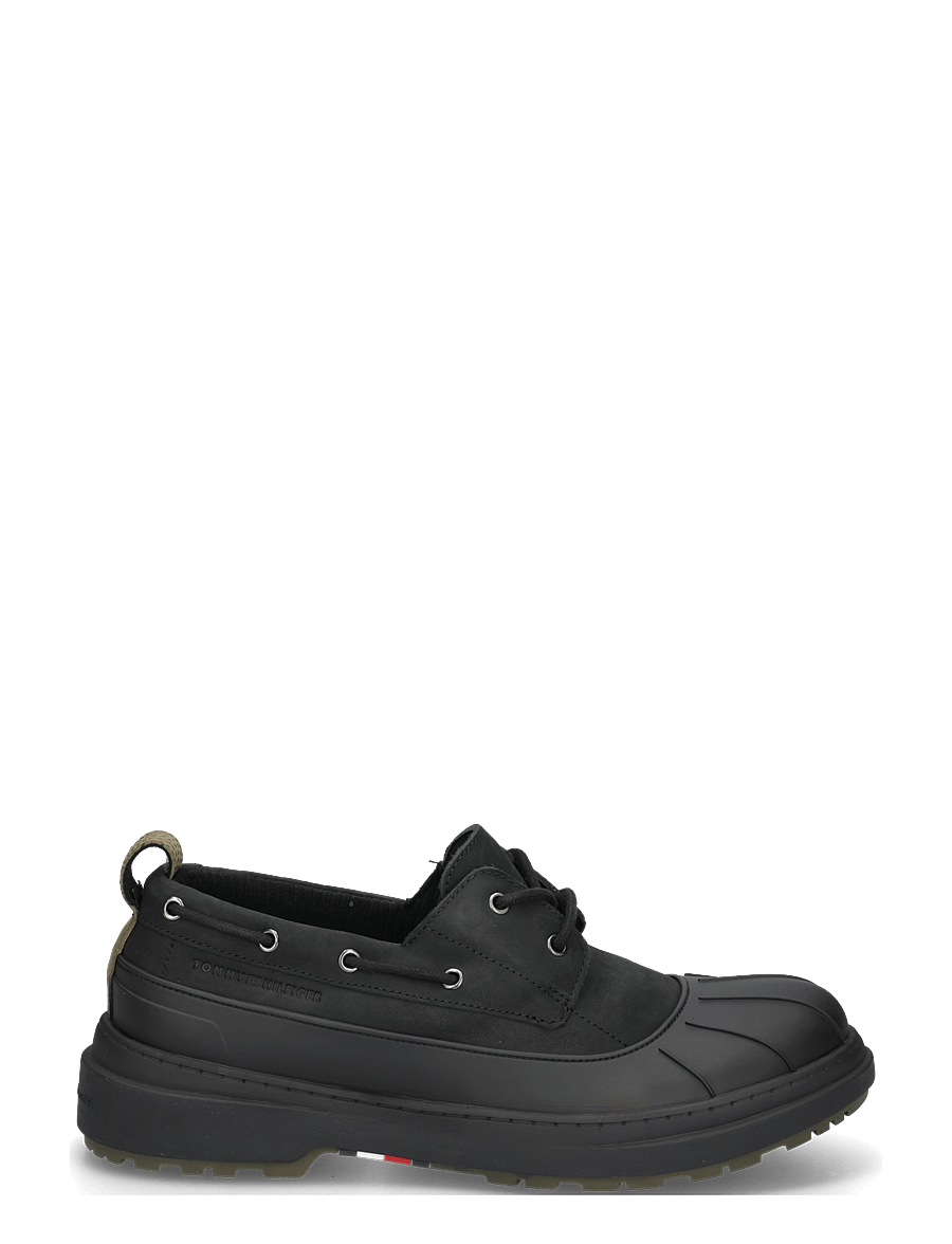 Tommy Hilfiger - OUTDOOR RUBBER LTH SHOE WPM - osta olukorra järgi - black - 2