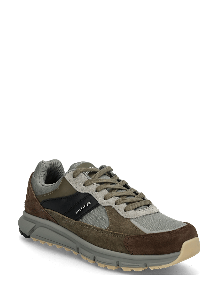 Tommy Hilfiger - HILFIGER MIX MATERIAL RUNNER - hydrogen grey - 0