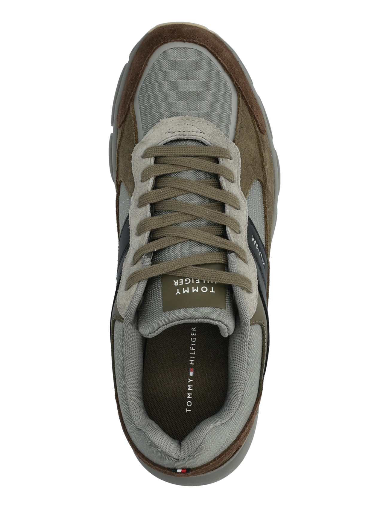 Tommy Hilfiger - HILFIGER MIX MATERIAL RUNNER - hydrogen grey - 3