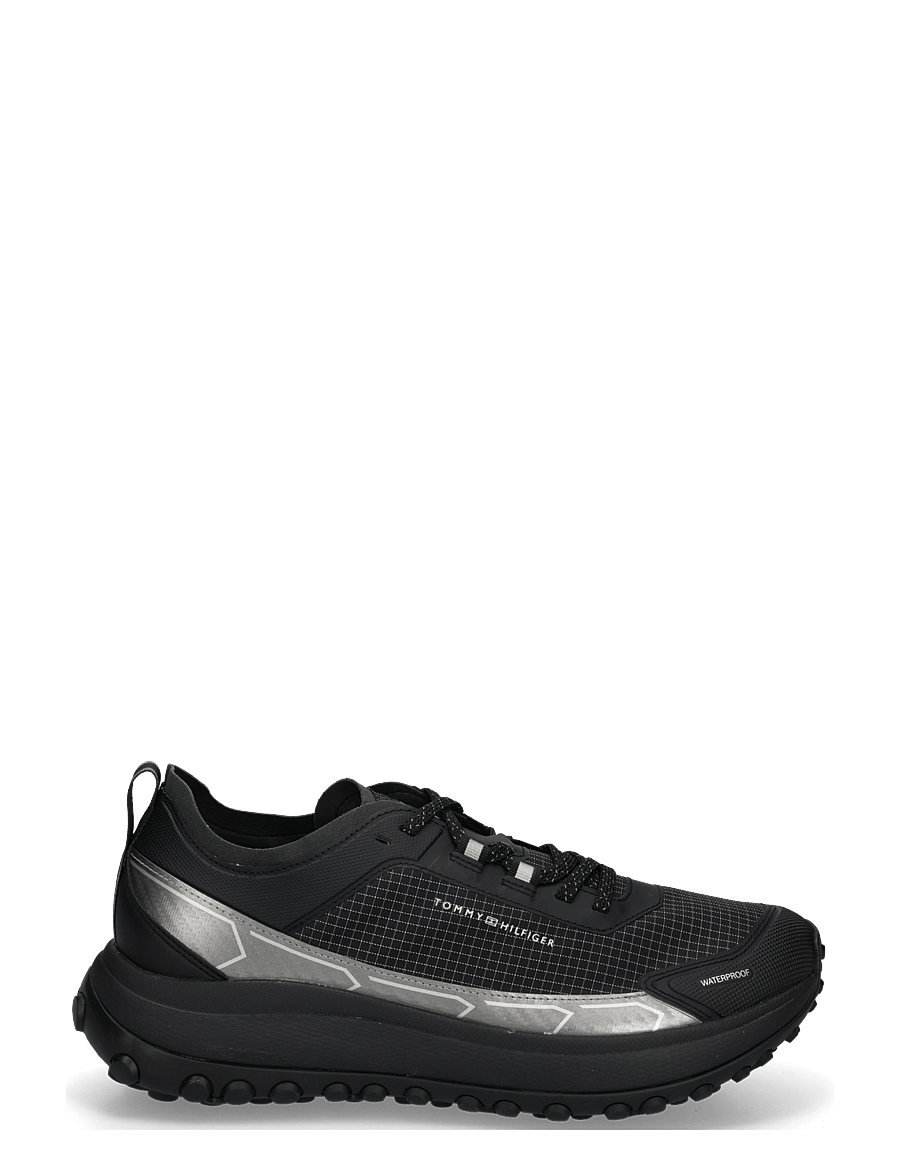 Tommy Hilfiger - THE CANYON X M MIX RUNNER WPM - lave sneakers - black - 2