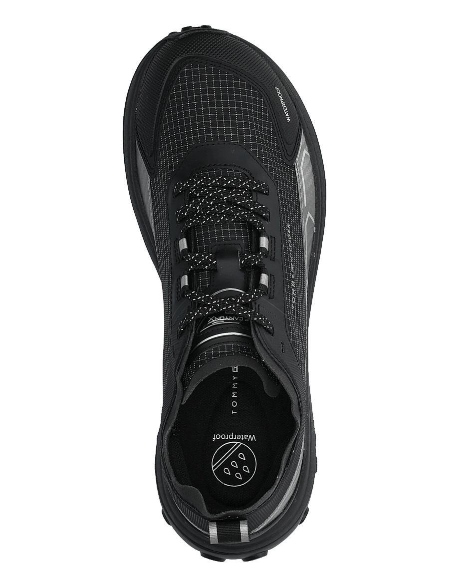 Tommy Hilfiger - THE CANYON X M MIX RUNNER WPM - lave sneakers - black - 3
