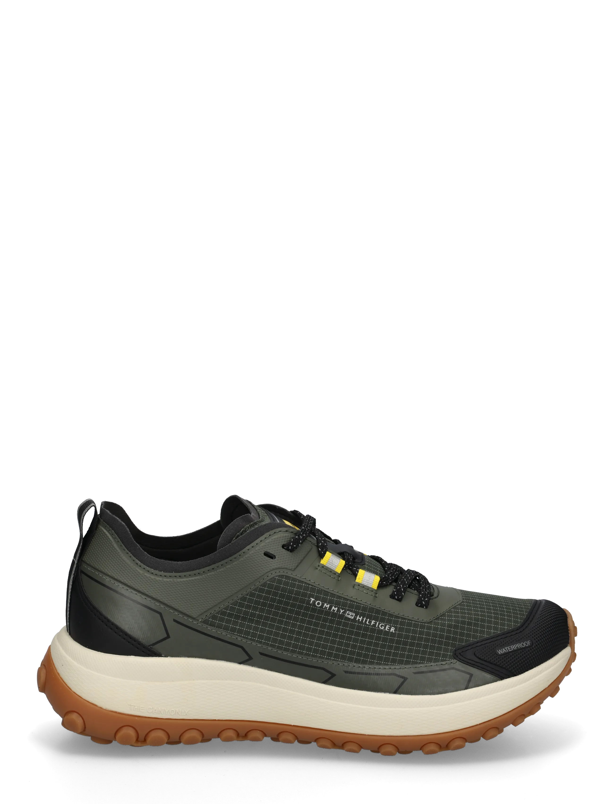 Tommy Hilfiger - THE CANYON X M MIX RUNNER WPM - shoppa efter tillfälle - pewter green - 2