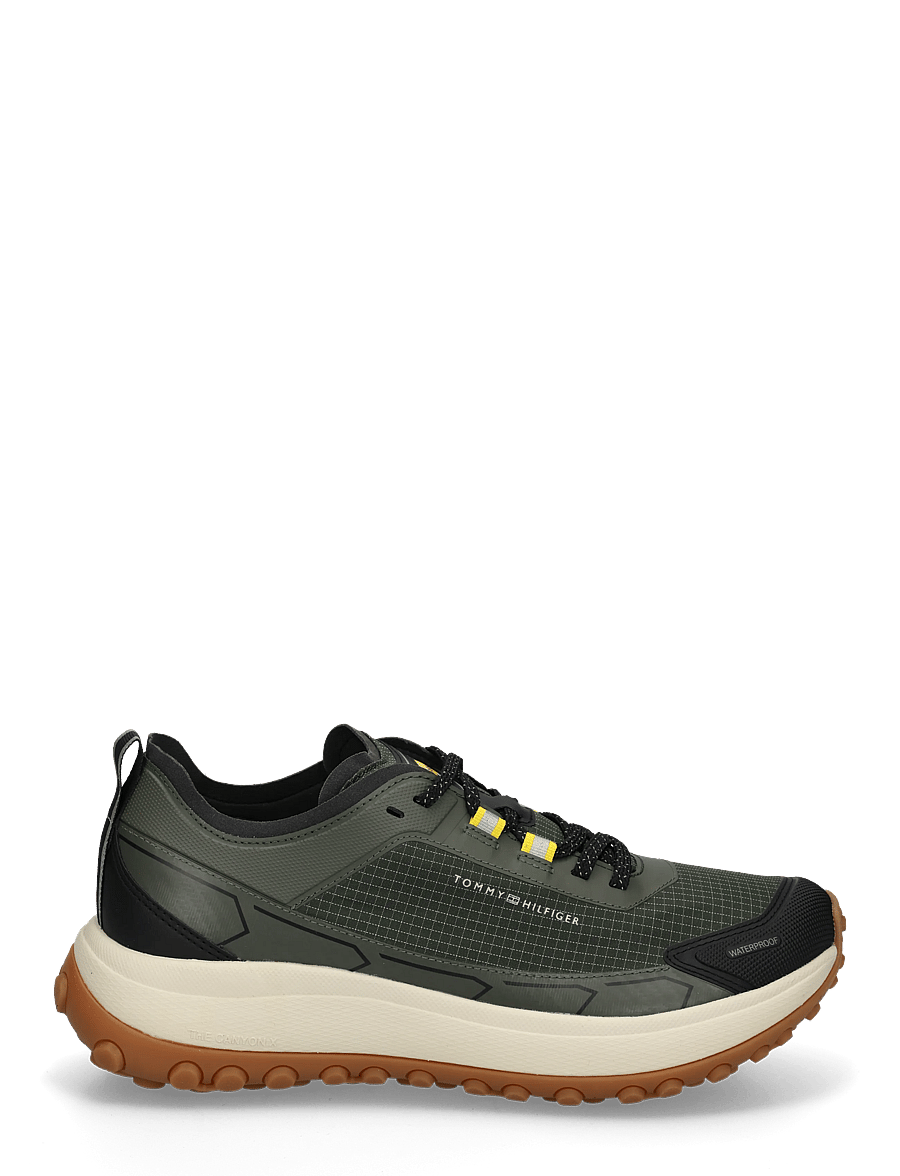 Tommy Hilfiger - THE CANYON X M MIX RUNNER WPM - shoppa efter tillfälle - pewter green - 2