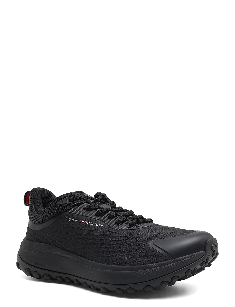 Tommy Hilfiger - THE CANYON X M KNIT RUNNER - lave sneakers - triple black - 0