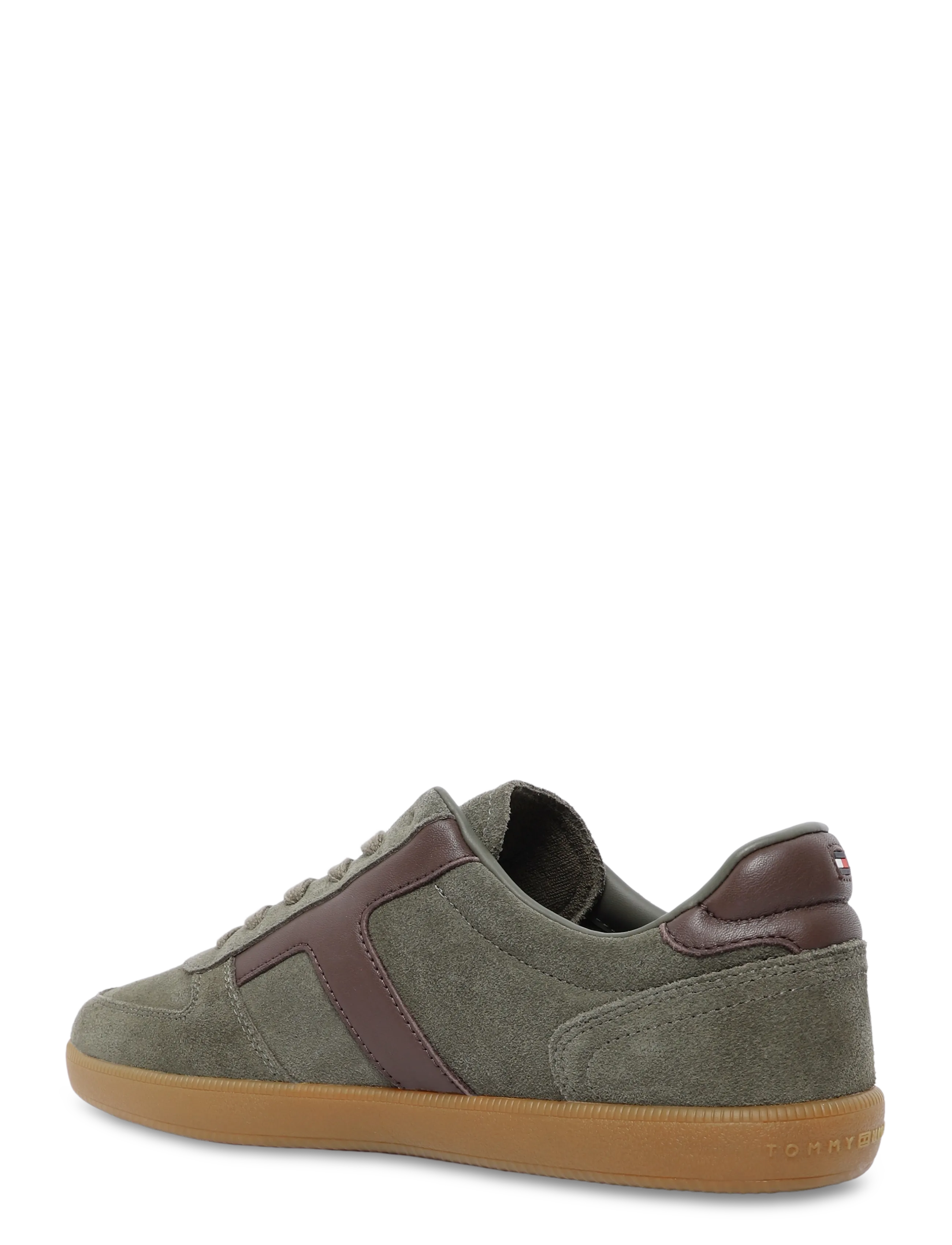 Tommy Hilfiger - TH TRIBECA SNEAKER SUEDE - platinum olive - 1