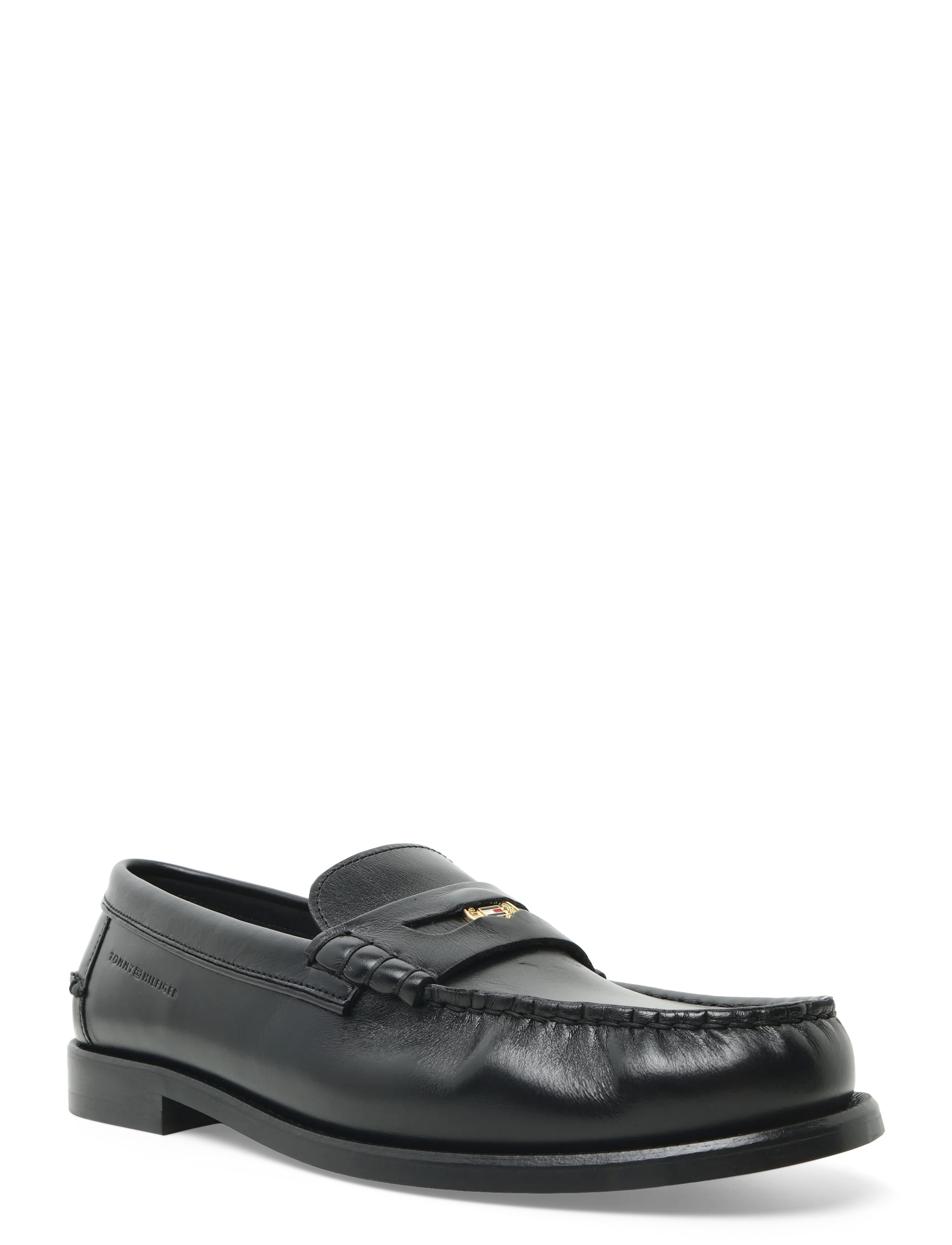Tommy Hilfiger HILFIGER BRUSHED LEATHER LOAFER - Schuhe - BLACK / black