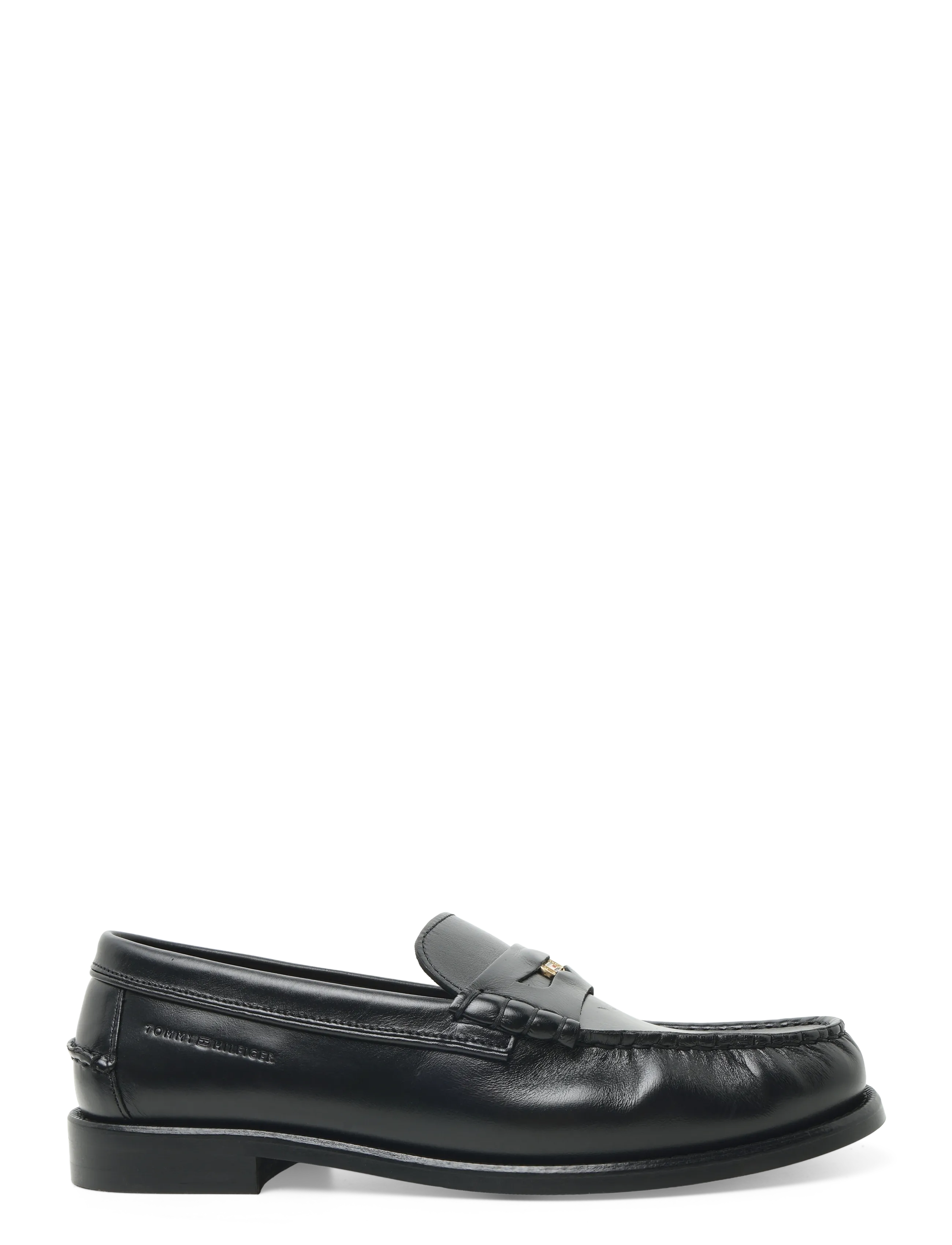 Tommy Hilfiger - HILFIGER BRUSHED LEATHER LOAFER - black - 3