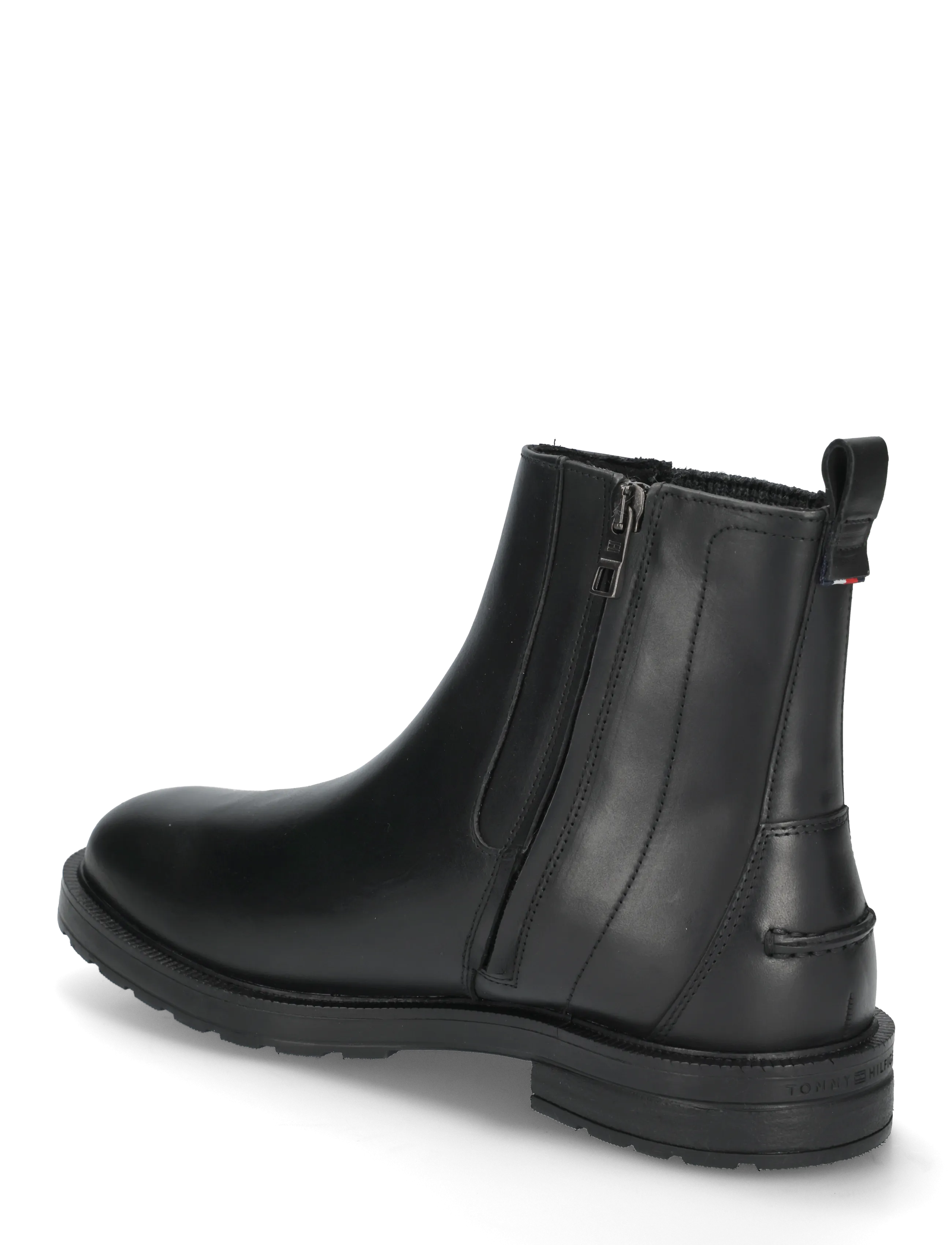 Tommy Hilfiger - CLEATED HILFIGER BRUSH WL CHEL - chelsea boots - black - 1