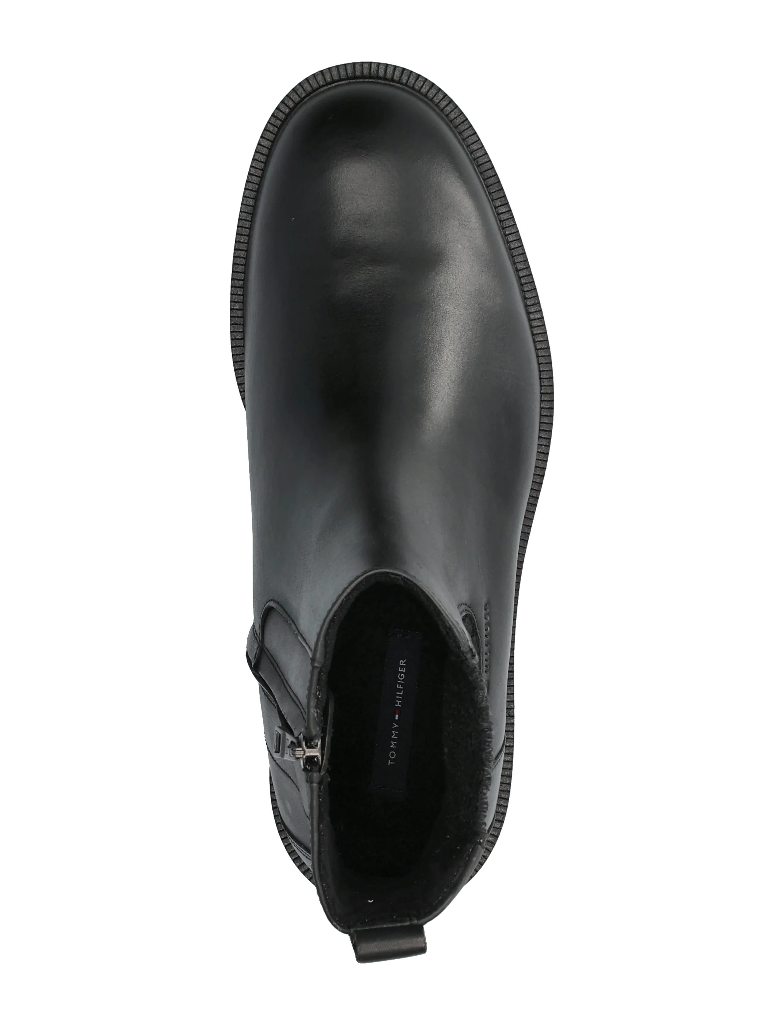Tommy Hilfiger - CLEATED HILFIGER BRUSH WL CHEL - chelsea boots - black - 3