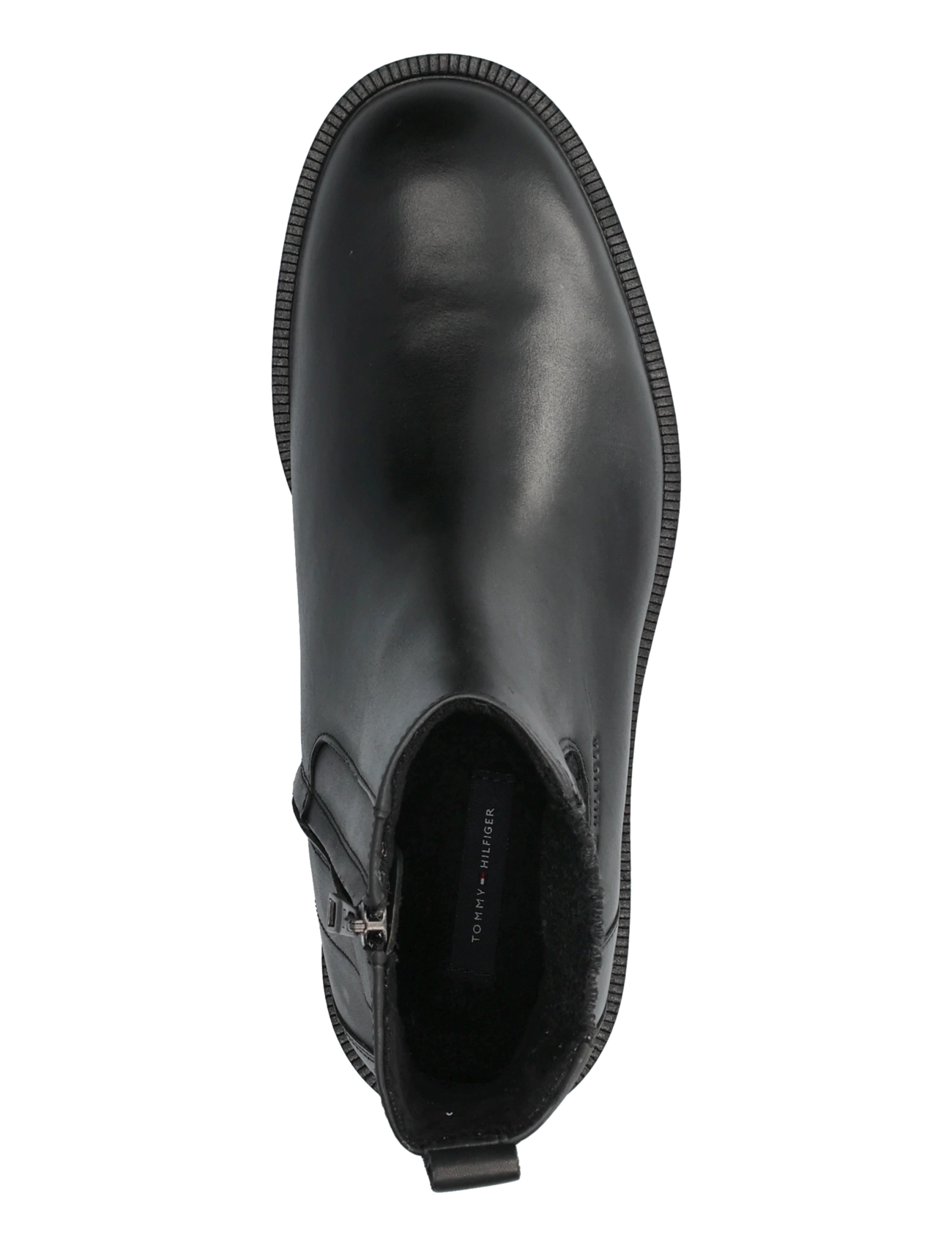 Tommy Hilfiger - CLEATED HILFIGER BRUSH WL CHEL - chelsea boots - black - 3
