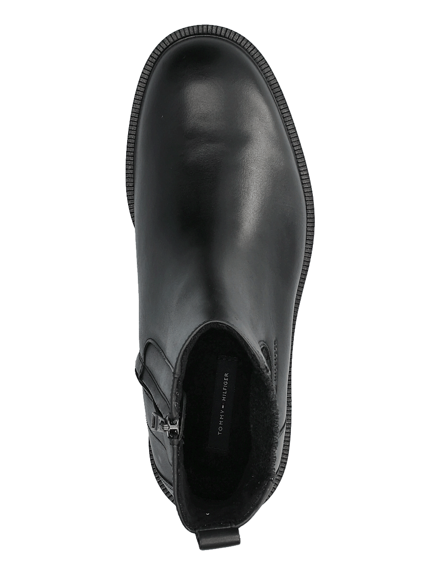 Tommy Hilfiger - CLEATED HILFIGER BRUSH WL CHEL - chelsea boots - black - 3