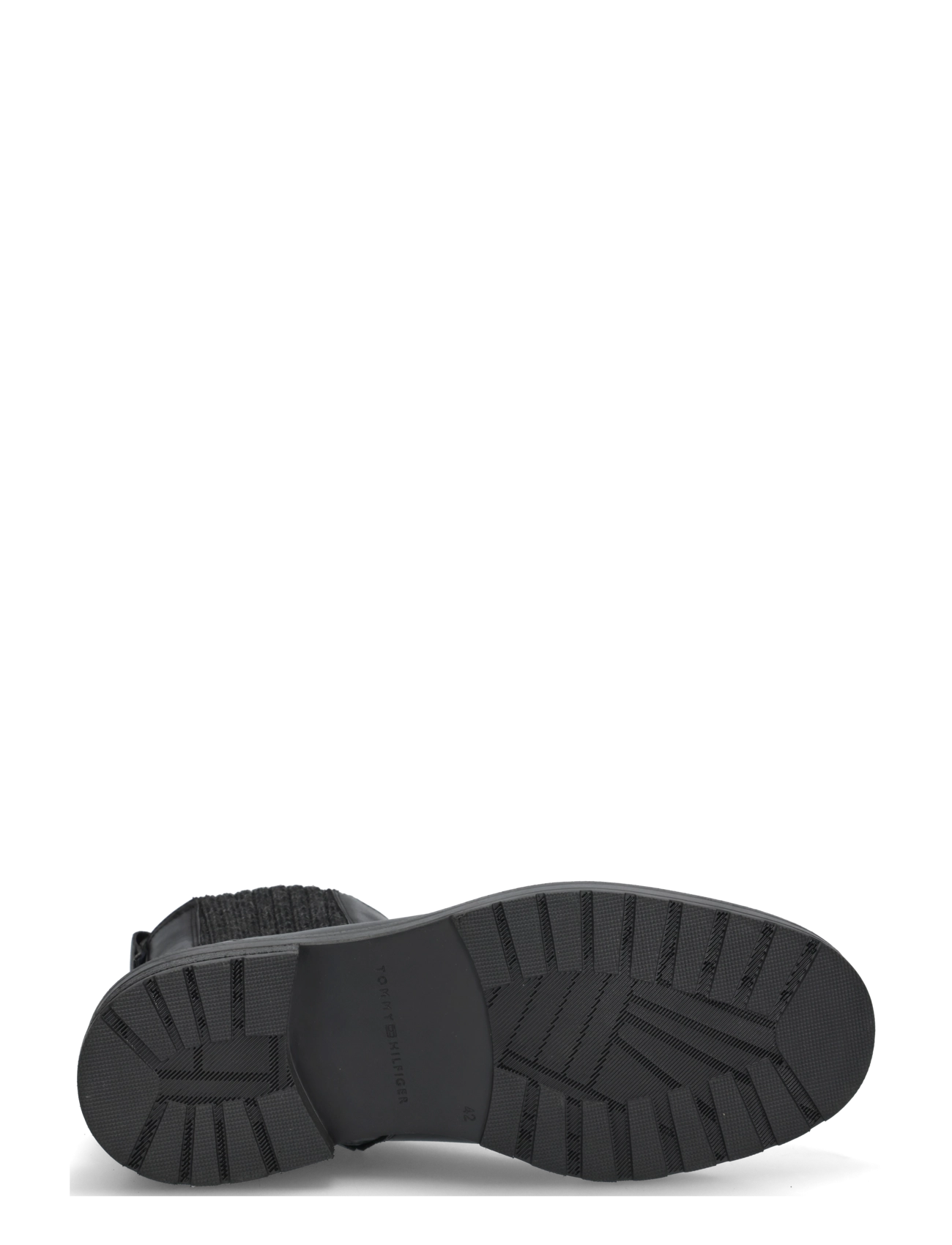 Tommy Hilfiger - CLEATED HILFIGER BRUSH WL CHEL - chelsea boots - black - 4