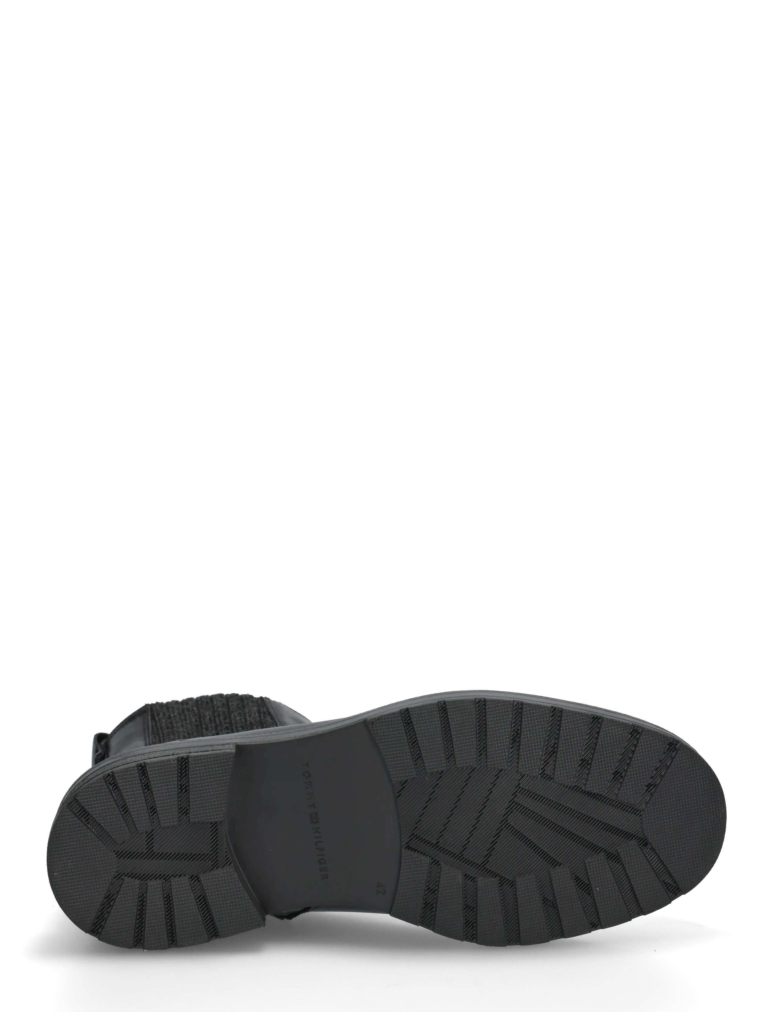 Tommy Hilfiger - CLEATED HILFIGER BRUSH WL CHEL - chelsea boots - black - 4