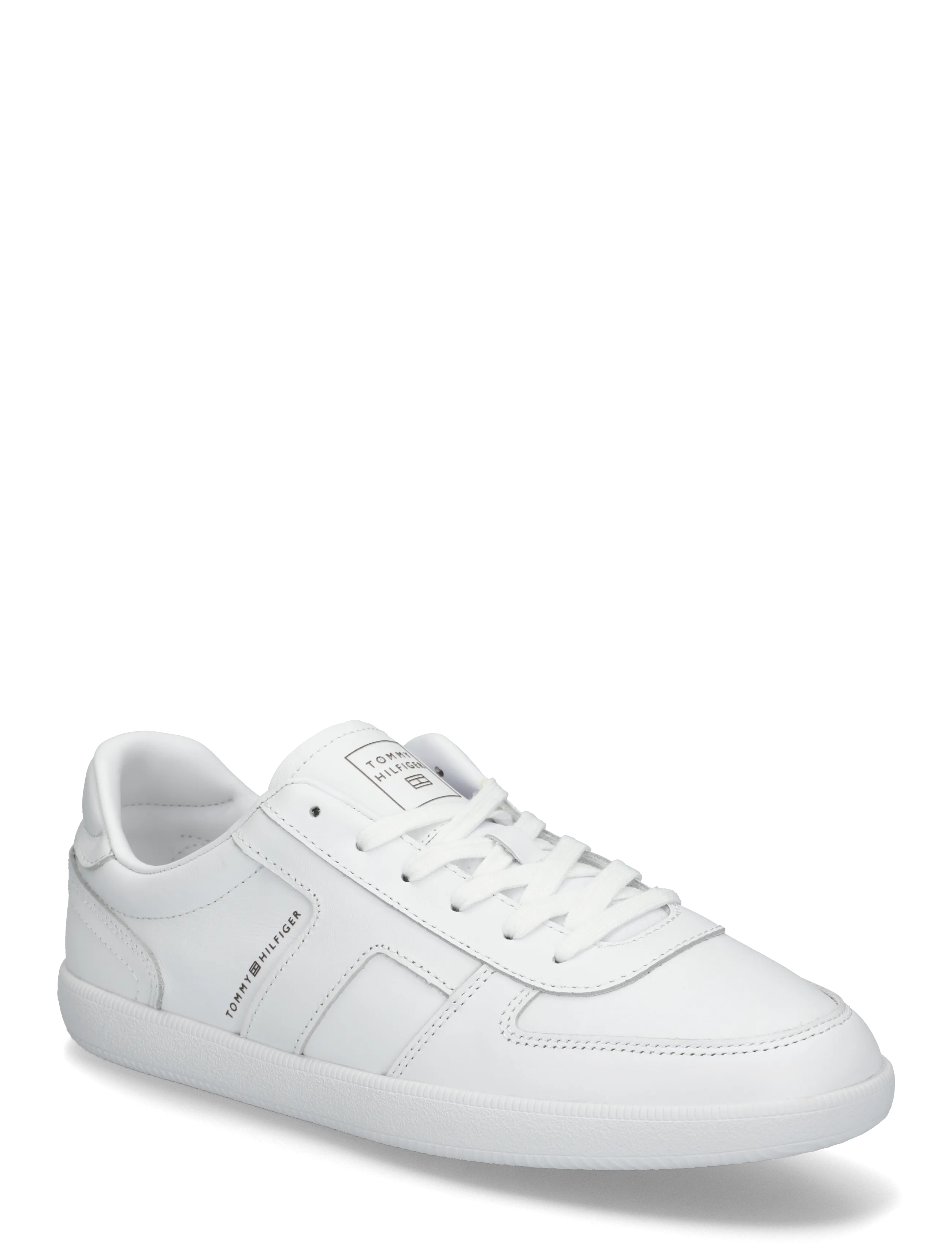 Tommy Hilfiger TH TRIBECA SNEAKER LEATHER - Schuhe - WHITE / white