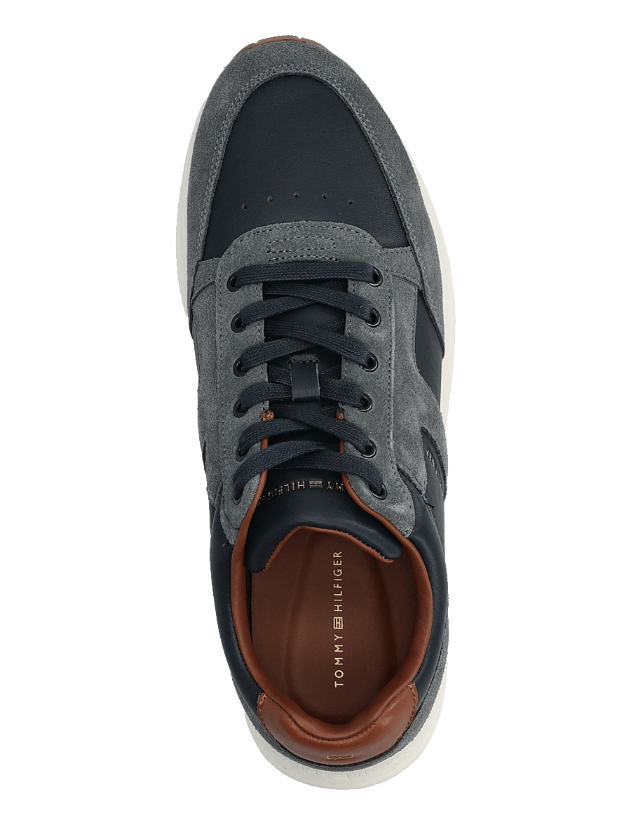 Tommy Hilfiger - ELEVATED HILFIGER MIX RUNNER - low-top sneaker - navy blue - 3
