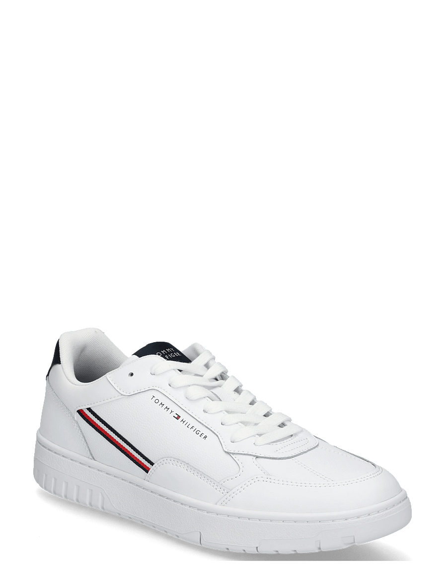 Tommy Hilfiger - TH BASKET CORPORATE STRIPES - low-top sneaker - white black - 0
