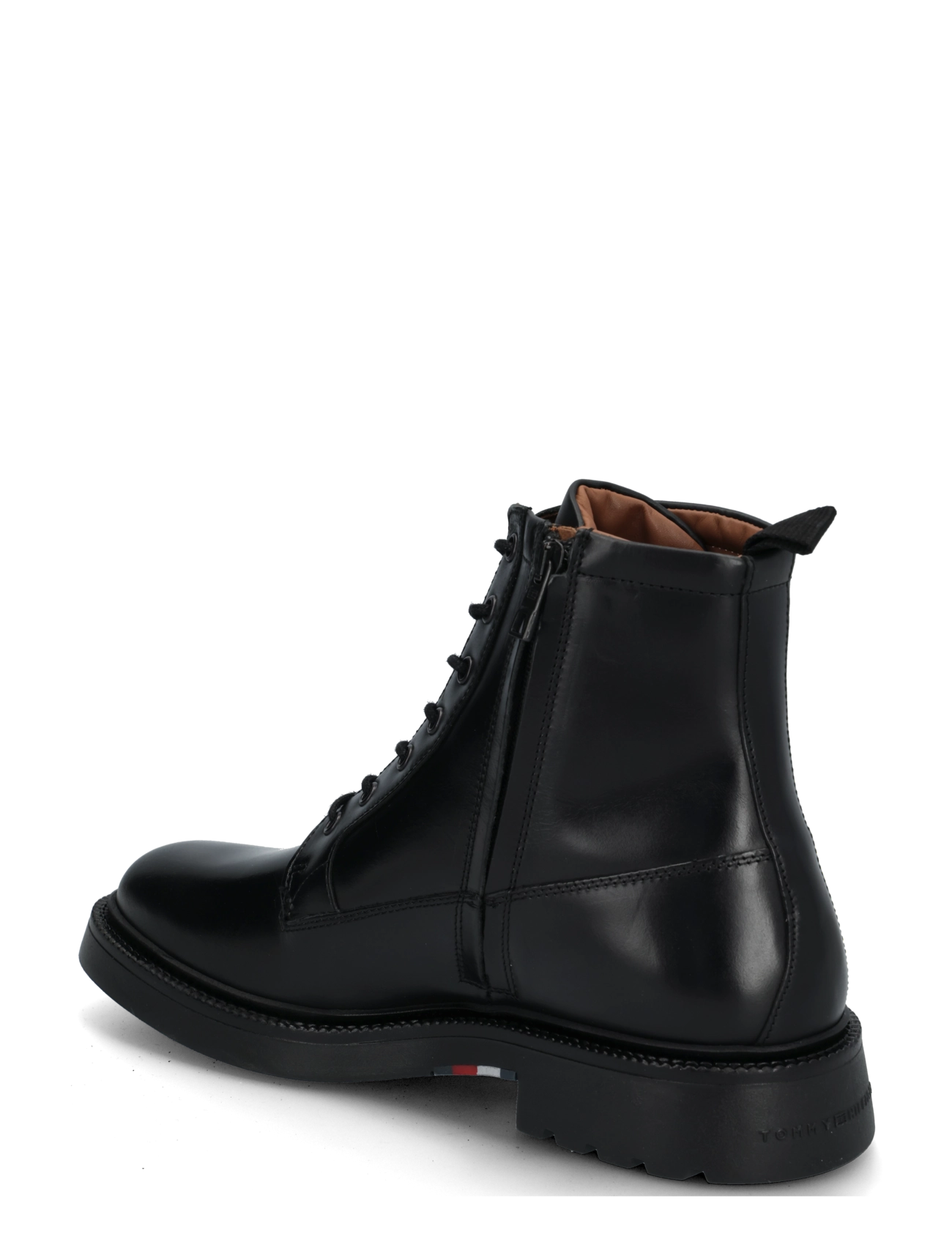 Tommy Hilfiger - CORPORATE CASUAL LTH  BOOT - schnürstiefel - black - 1
