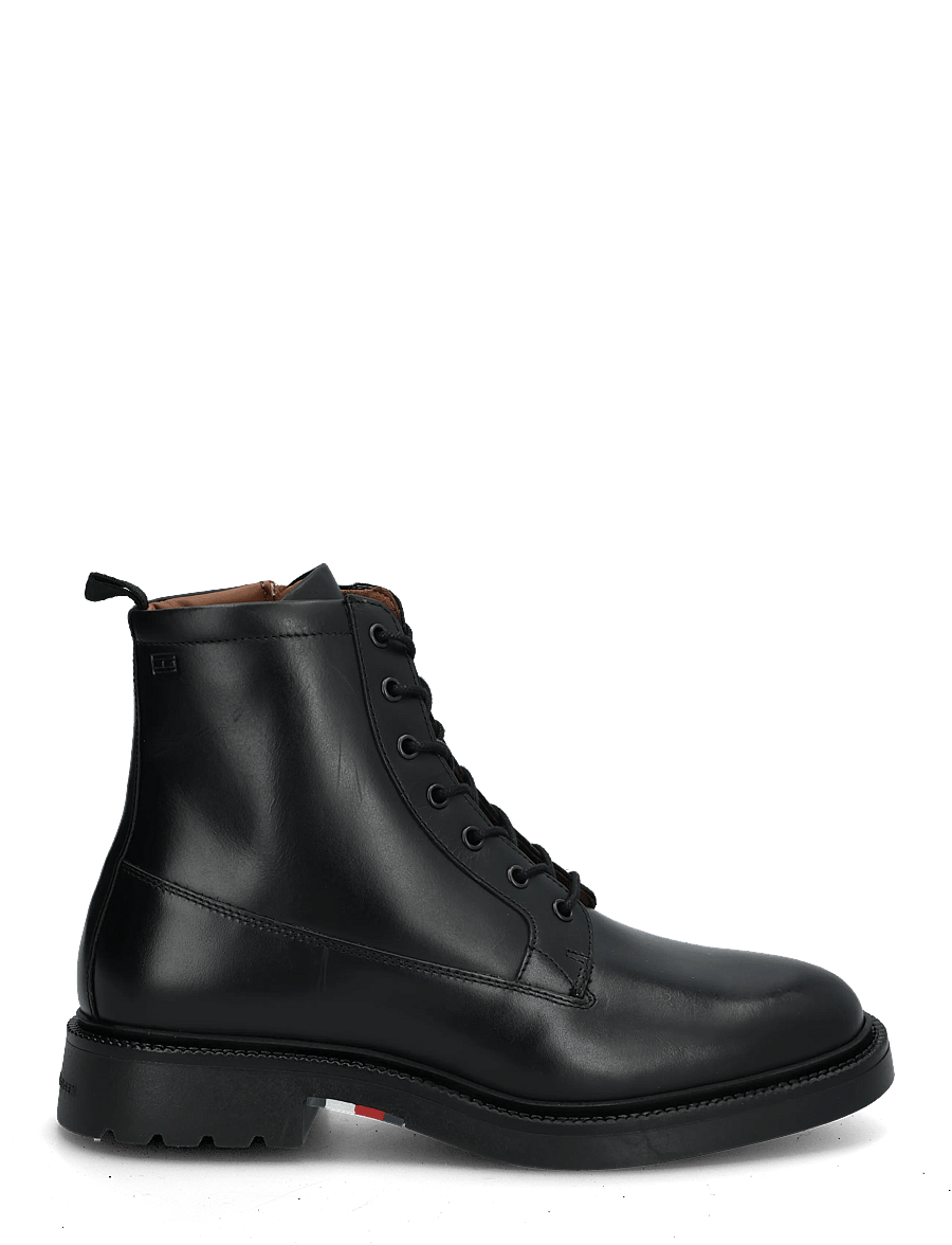 Tommy Hilfiger - CORPORATE CASUAL LTH BOOT - schnürstiefel - black - 2