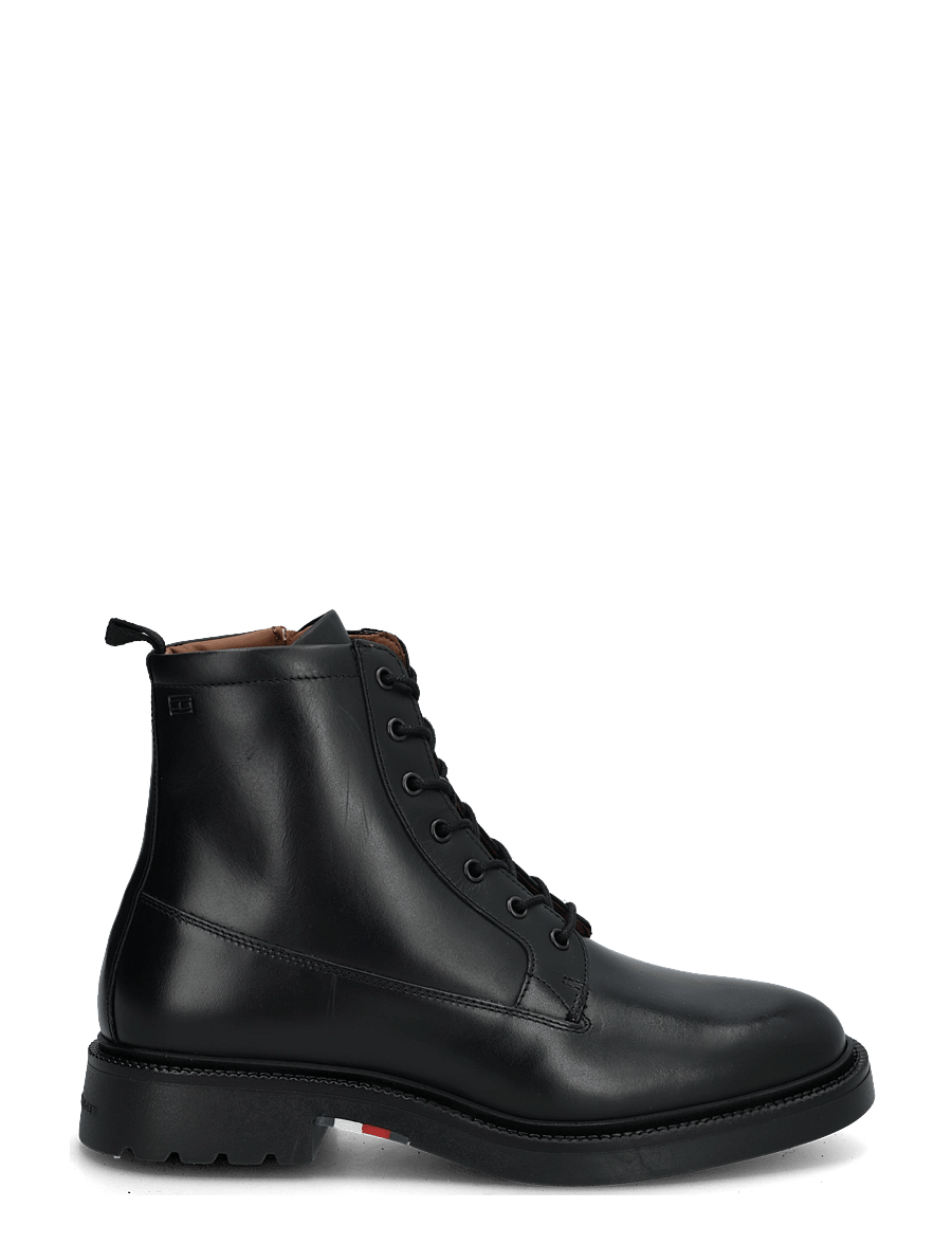 Tommy Hilfiger - CORPORATE CASUAL LTH BOOT - schnürstiefel - black - 2