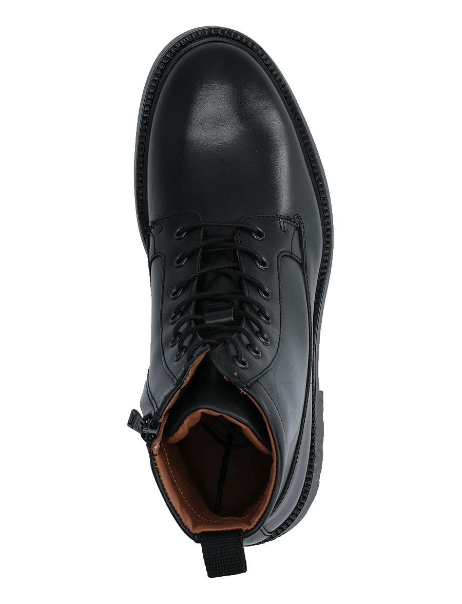 Tommy Hilfiger - CORPORATE CASUAL LTH BOOT - schnürstiefel - black - 3
