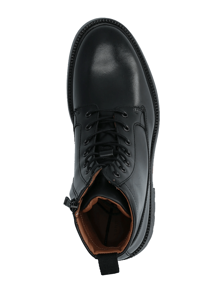 Tommy Hilfiger - CORPORATE CASUAL LTH BOOT - schnürstiefel - black - 3