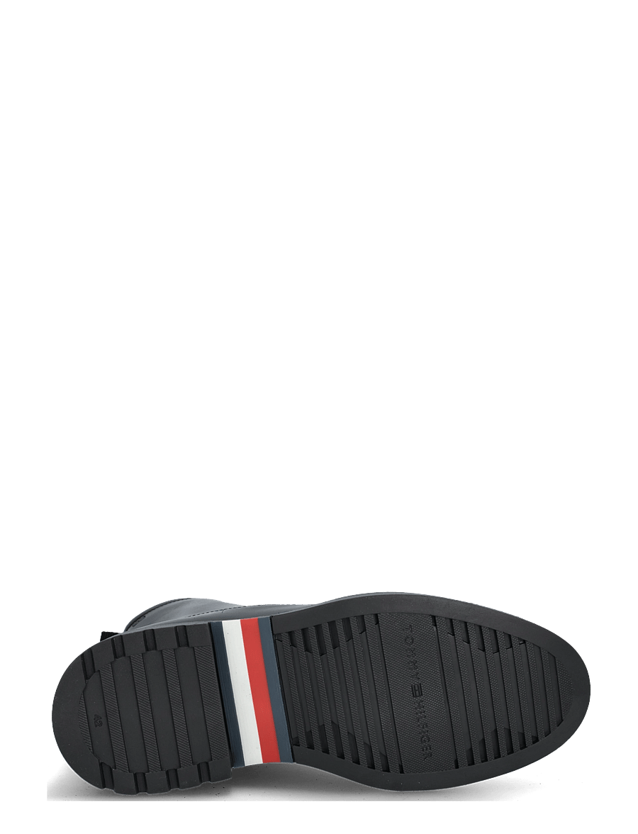 Tommy Hilfiger - CORPORATE CASUAL LTH BOOT - schnürstiefel - black - 4