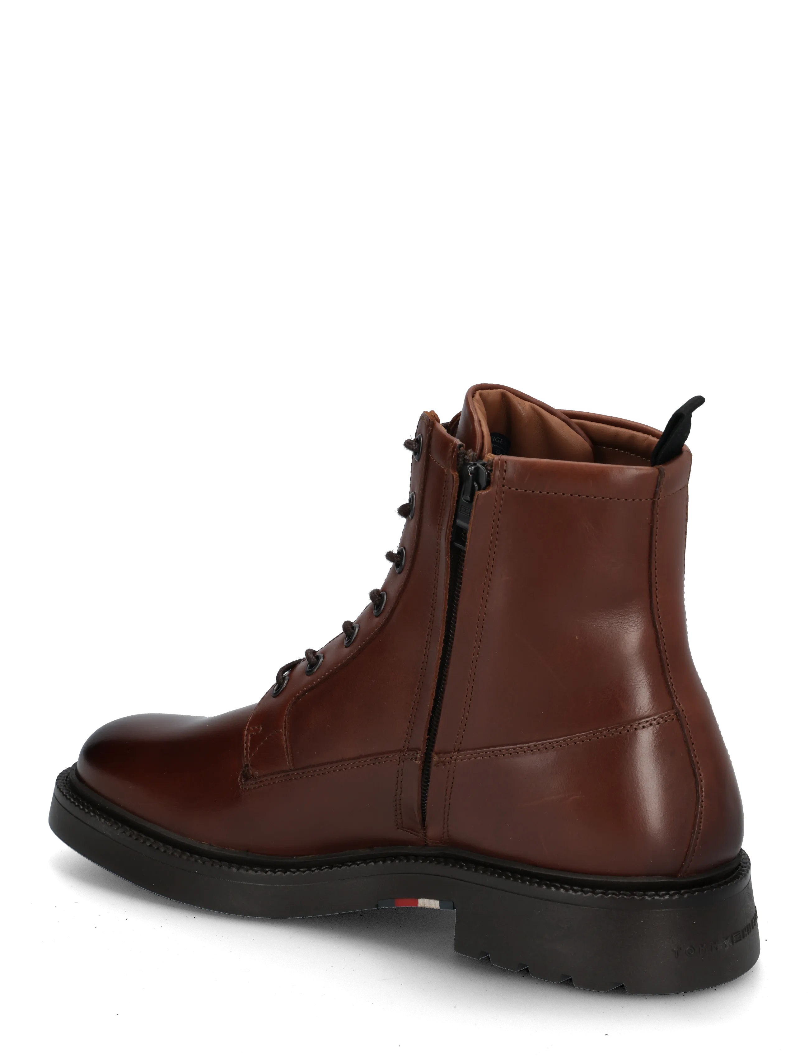 Tommy Hilfiger - CORPORATE CASUAL LTH  BOOT - schnürstiefel - winter cognac - 1