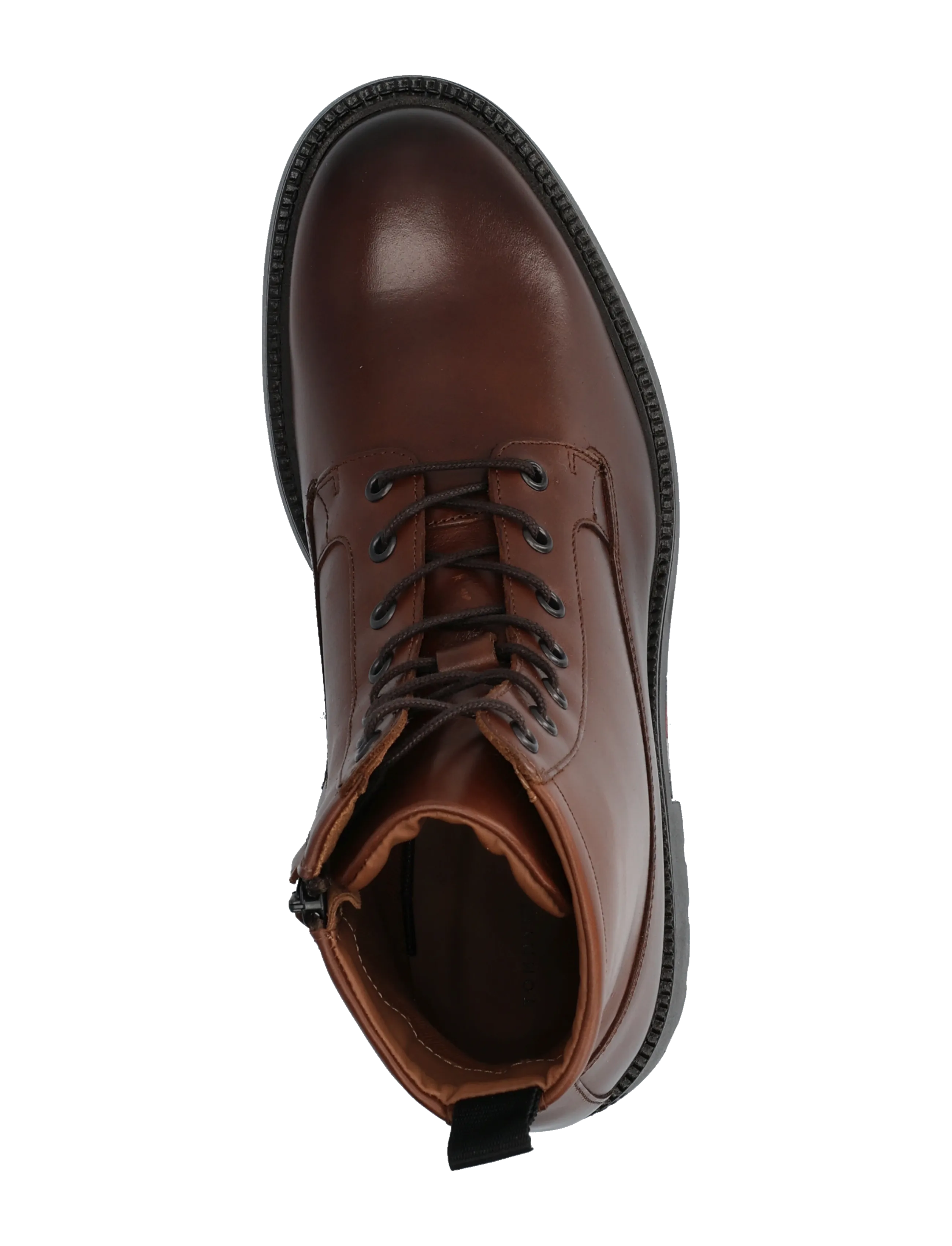 Tommy Hilfiger - CORPORATE CASUAL LTH  BOOT - schnürstiefel - winter cognac - 3