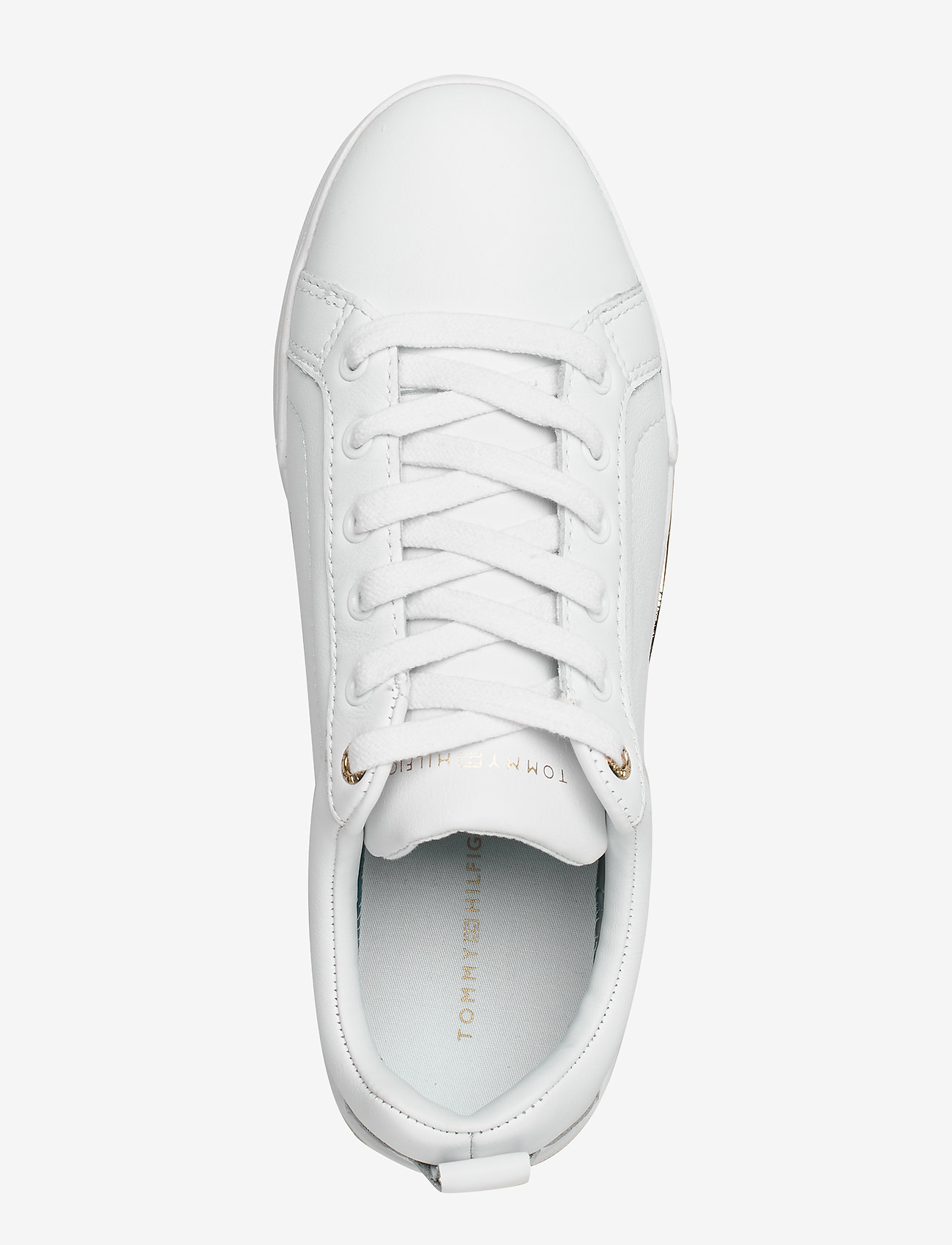Tommy Hilfiger - BRANDED OUTSOLE METALLIC SNEAKER - white - 3
