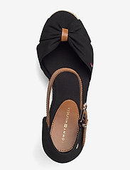 Tommy Hilfiger - BASIC OPEN TOE HIGH WEDGE - party wear at outlet prices - black - 3